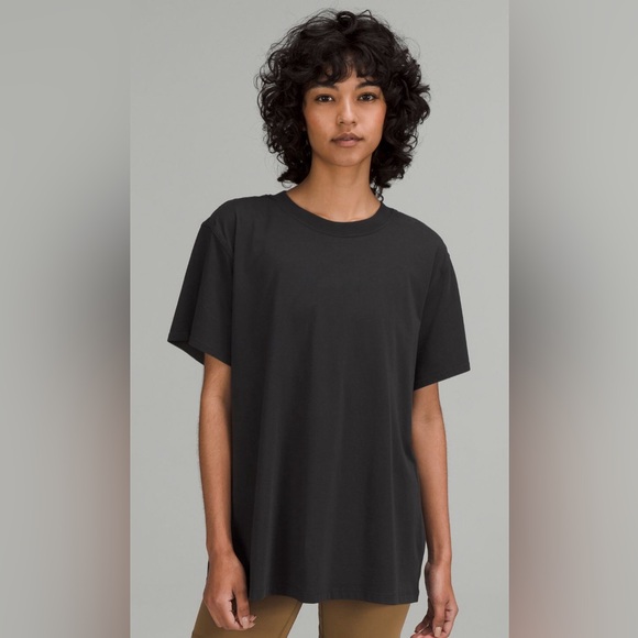 lululemon athletica Tops - Lululemon All Yours Oversized Shirt Black Sz 12!